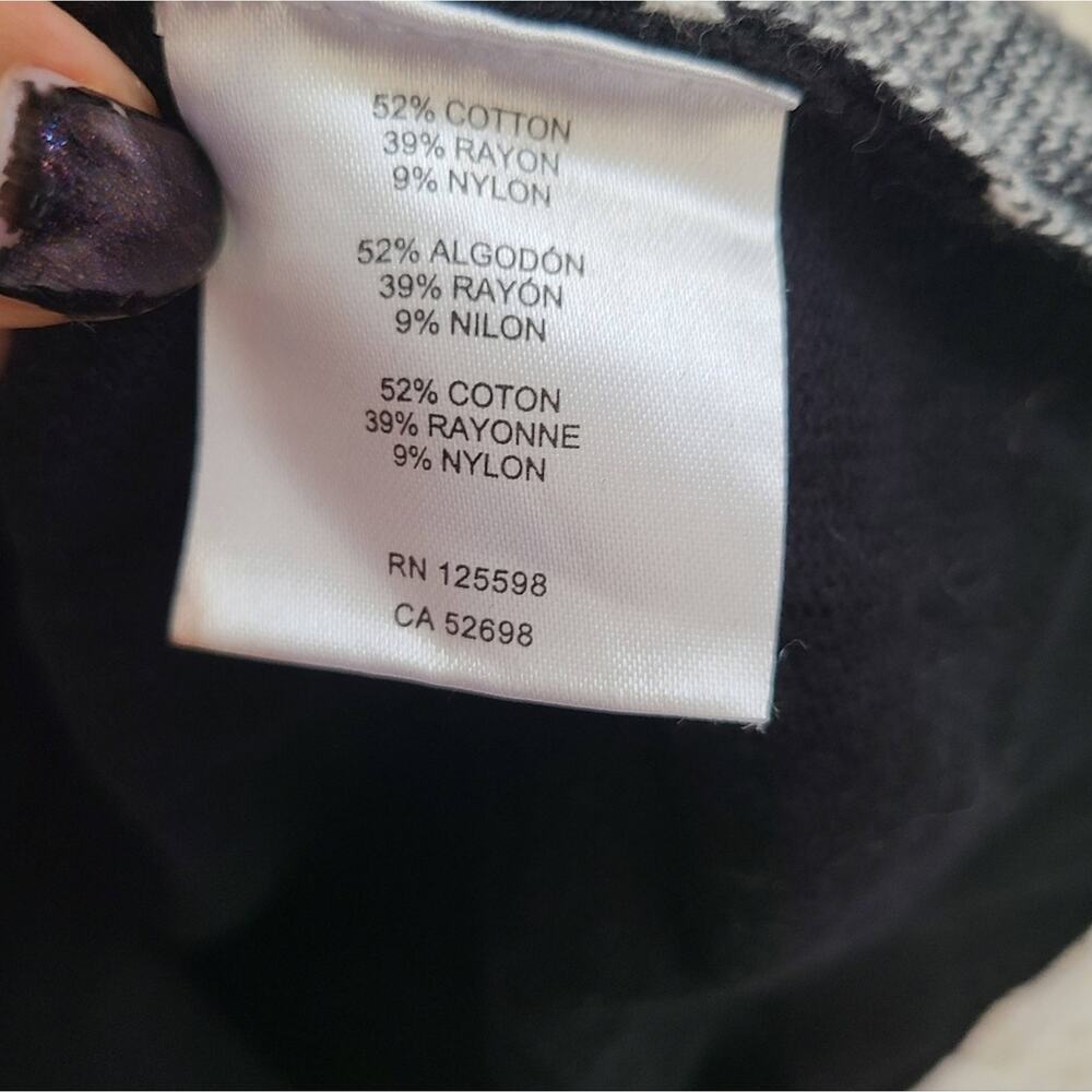 Ellen Tracy Black And White Sweater Dress XS‎ - Picture 7 of 13